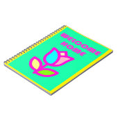 CARNET ACCUEIL ACCUEIL NOTEPAD DE CONCEPTION DE FLEURS CL (Côté gauche)