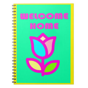 CARNET ACCUEIL ACCUEIL NOTEPAD DE CONCEPTION DE FLEURS CL