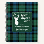 Carnet Accueil personnalisé Sweet Home Tartan Campbell Pl (Devant)
