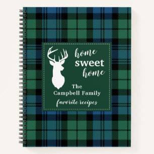 Carnet Accueil personnalisé Sweet Home Tartan Campbell Pl