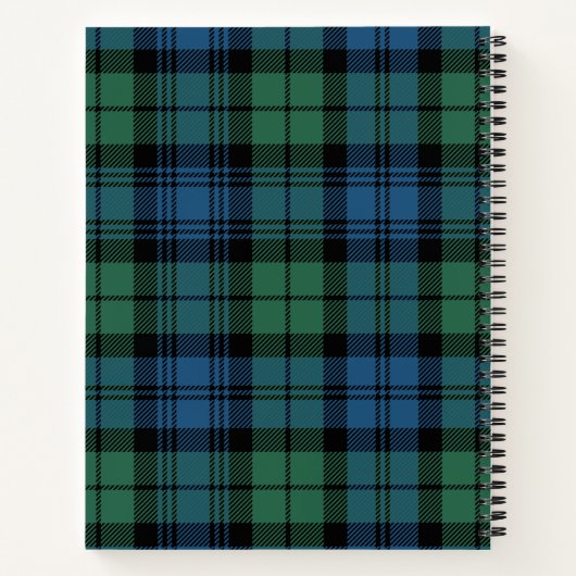 Carnet Accueil personnalisé Sweet Home Tartan Campbell Pl (Dos)