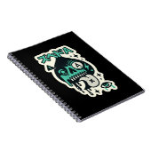 Carnet Ace de pique — Crâne de goutte Katakana (Côté Droit)