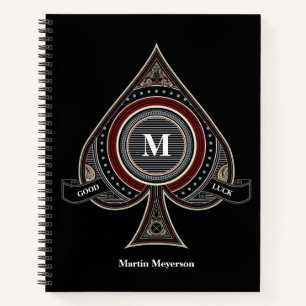 Carnet Ace des pique Personnalisé