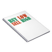 Carnet Acheter Faible, Vendre Élevé, négociation et inves (Côté Droit)