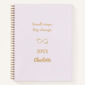 Carnet Acheter une citation motivante or (Devant)