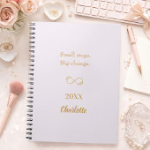 Carnet Acheter une citation motivante or