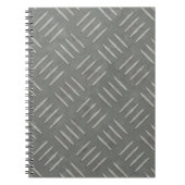 Carnet Acier inoxydable de plat de diamant texturisé (Devant)