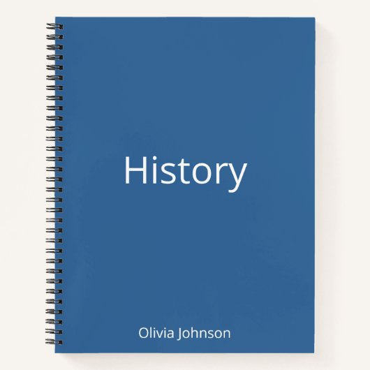 Carnet Acier personnalisé Histoire Bleue Éducative (Devant)