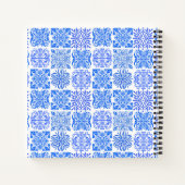 Carnet Acitrus bleu sicilien jaune azulejo méditerranéen (Dos)