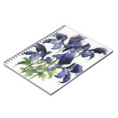 Carnet Aconit - Fleurs aquarelle (Côté gauche)