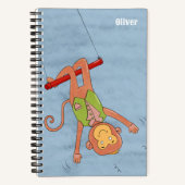 Carnet Acrobat Circus Monkey Kid Spiral Notebook (Recto)