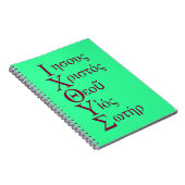 Carnet Acrostiche d'IXOYE (rouge) (Côté Droit)