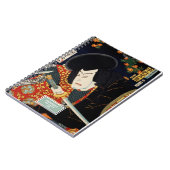 Carnet Acteur Avec Une Épée Samurai Toyohara Kunichika (Côté gauche)