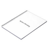 Carnet Action Over Anxiety Minimalist Spiral Notebook (Côté gauche)