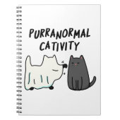 Carnet Activité Purranormale Chat drôle de Pun Halloween (Devant)