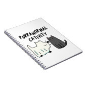 Carnet Activité surnaturelle féline Blague drôle d'Hallow (Côté Droit)