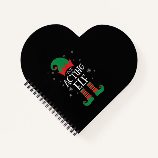Carnet Actrice Elf par intérim Noël (Devant)