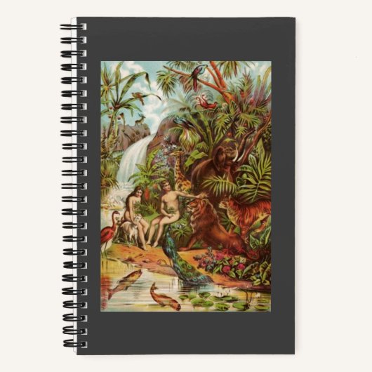 Carnet Adam et Ève dans le jardin (Recto)