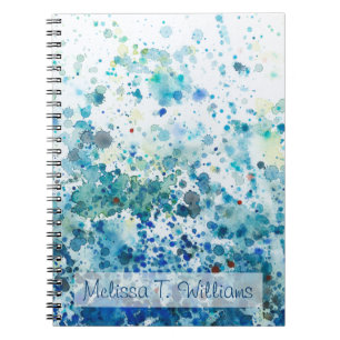 Carnet Add Your Name Speckled Sea I