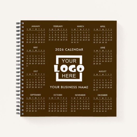 Carnet Add Your Own Business Logo 2026 Calendar |  (Devant)