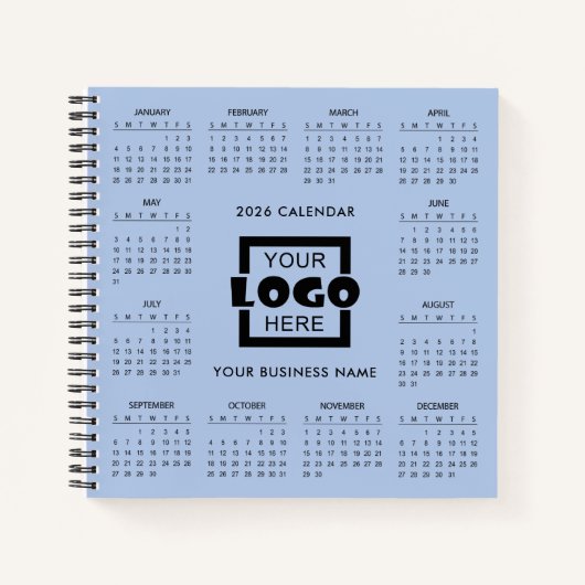 Carnet Add Your Own Business Logo 2026 Calendar |  (Devant)