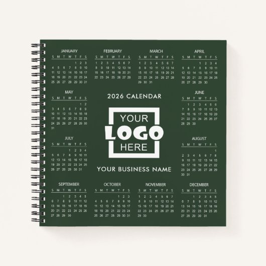 Carnet Add Your Own Business Logo 2026 Calendar |  (Devant)