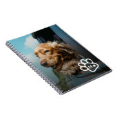 Carnet Add Your Own Photo Dog Pets Monogram (Côté Droit)