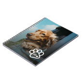 Carnet Add Your Own Photo Dog Pets Monogram (Côté gauche)