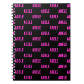 Carnet Adele nom, pour Adele (Devant)