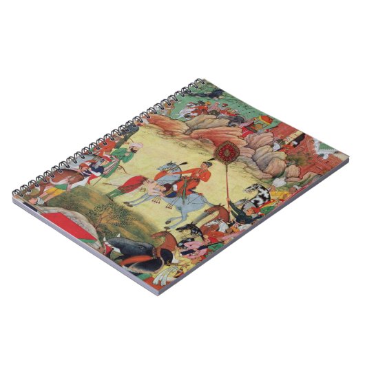 Carnet Adham Khan rendant hommage à Akbar chez Sarangpur, (Côté gauche)