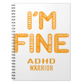 Carnet ADHD Warrior - JE VAIS BIEN (Devant)