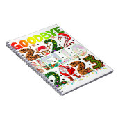 Carnet Adieu 2022 Bonjour 2023 Père Noël Reindeer (Côté Droit)