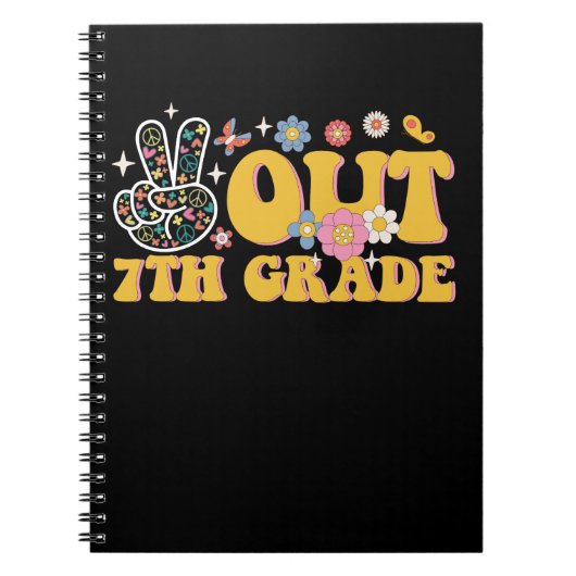 Carnet Adieu 7e année Super dernier jour d'école (Devant)