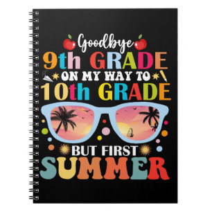 Carnet Adieu 9e année Diplômée 10e année Bonjour été