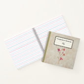 Carnet Adieu aux fleurs de printemps Composition personna (Intérieur)