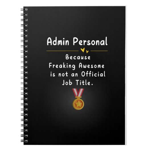 Carnet Administrateur Personnel (Devant)