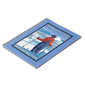 Carnet Admirant Skier - Snoqualmie Pass, Washington (Côté gauche)