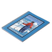 Carnet Admirant skieur - Stevens Pass, Washington (Côté gauche)