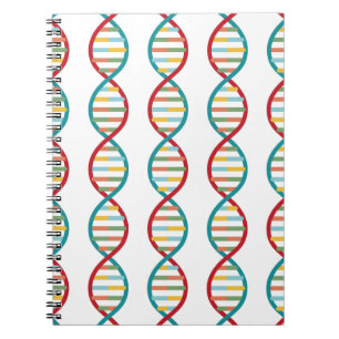 Carnet ADN Mid Century Moderne Biologie STEM Blancs