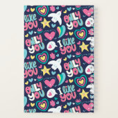 Carnet Ado rétro amour mignon Rainbow Motif coeur (Verso)