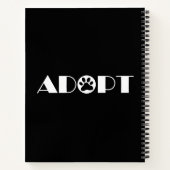 Carnet Adopter le chien patte (Dos)