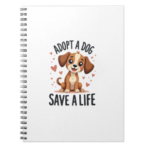 Carnet Adopter Un Chien Sauver Une Vie Vintage Mignon Sau