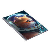 Carnet Adorable astronaute de chat (Côté Droit)