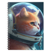 Carnet Adorable astronaute de chat (Devant)