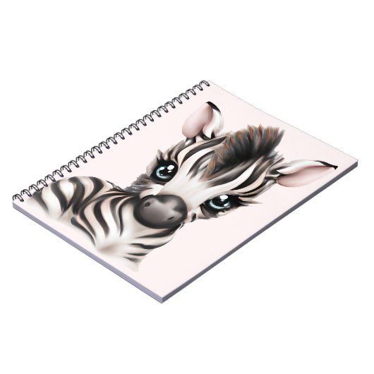 Carnet adorable bébé Zebra (Côté gauche)