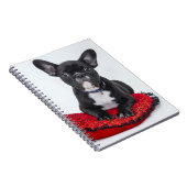 Carnet Adorable Black and White Bulldog Puppy Photo (Côté Droit)