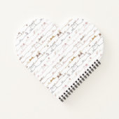 Carnet Adorable Cats Peeking Over Hearts  (Dos)