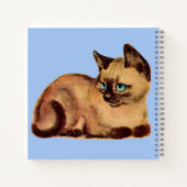 Carnet adorable chaton siamois (Dos)
