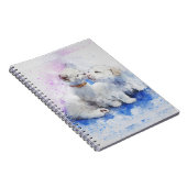 Carnet Adorable Chiot et Kitten Kiss Paint Splatz Note (Côté Droit)