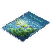 Carnet Adorable Enchanted Green Kitten Personnaliser (Côté gauche)